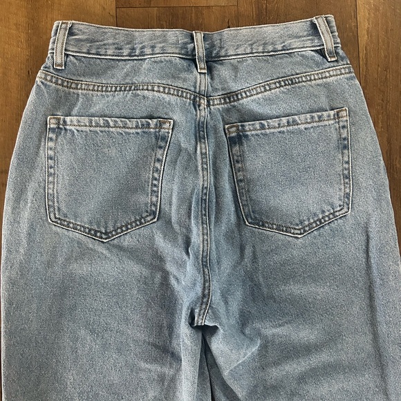 PacSun High Rise Straight Leg Jeans Raw Hem Button Fly Light Wash Size 27 - Picture 12 of 12